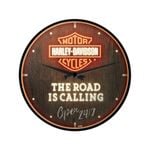 Nostalgic-Art Wall Clock Harley-Davidson - The Road is Calling