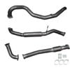 Ignite Exhausts Dump Back For Nissan Gu Patrol 2.8l Td Wagon 3" Inch / Hot Dog Raw Aluminised Steel