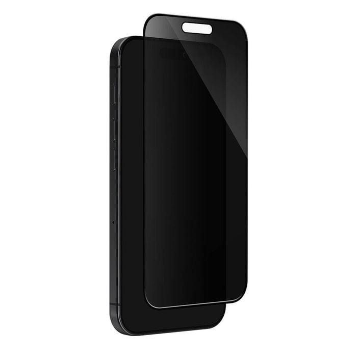 EFM Privacy Glass Screen ArmourFor iPhone 15 / 16 - Black Transparent