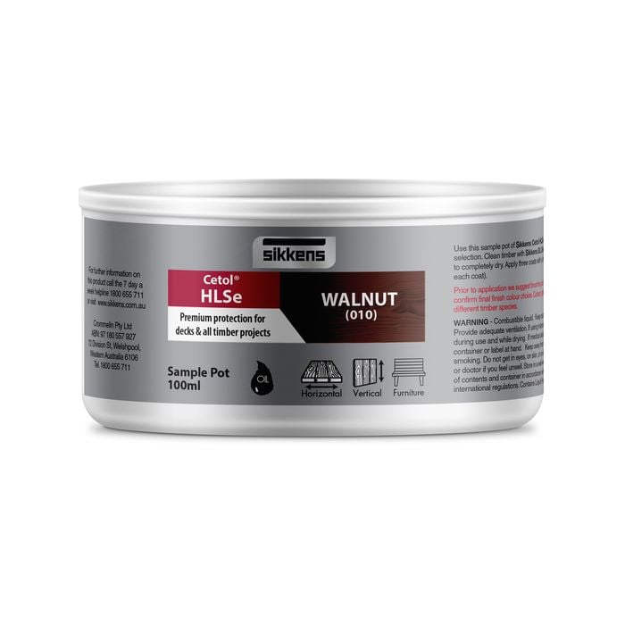 Sikkens 100ml Walnut Cetol HLSe Timber Finish
