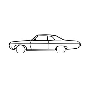 Ignite Laser Chevrolet 1970 Impala Silhouette Metal Wall Art Rustic Metal 23.6inch/60cm