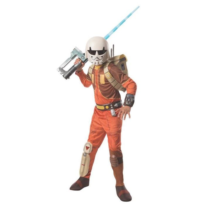 Star Wars Ezra Bridger Deluxe Halloween Costume for Kids with Mask, Medium