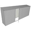 Build-a-Shed 0.8 x 5.2 x 2m Skillion Shed with Single Hinged Side Door - Zinc