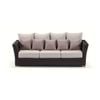 Coco 3+1+1 Seater Lounge Coffee Table Chestnut Brown & Latte Cushions