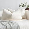 Gioia Casa 2-Pack Chenille Waffle Cushion Covers 30cm x 50cm - Oatmeal