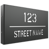 ProtectorAl 380 x 220mm Monument Aluminium Cut Through Custom House Box Sign