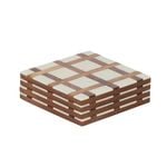 4pc Coast To Coast Home Colson Wood/Resin Coasters 10cm Natural
