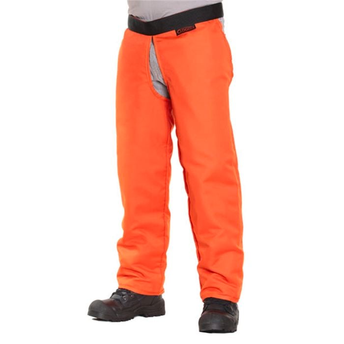 Clogger Large Orange Chainsaw Chaps