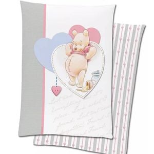 Disney Winnie The Pooh Hearts Quilt Cover Set - Toddler Bed Size