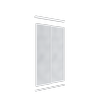 Lugna 2100 x 1200mm Mirror Wardrobe Double Sliding Doors