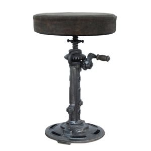 Old World Leather Windup Stool