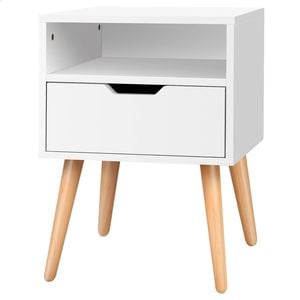 Bedside Table White ALFORDSON