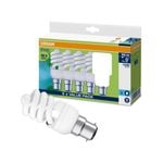 Osram Mini Spiral CFL 15W B22 865Lm Daylight Light Globe - 5 Pack