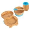 Tiny Dining 4pc Bamboo Penguin Baby Feeding Set with Suction Cup