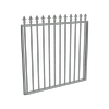 ProtectorAl 800 - 1200 x 1200mm Palladium Silver Aluminium Pool Gate Spear Top