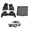 AUSGO Double-Layer Floor Mats & Boot Liner Set for Porsche Cayenne 9YA Series 2018-Onwards Car Floor Liners Cargo Mat