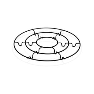Jack 30cm Black Metal Pot Trivet