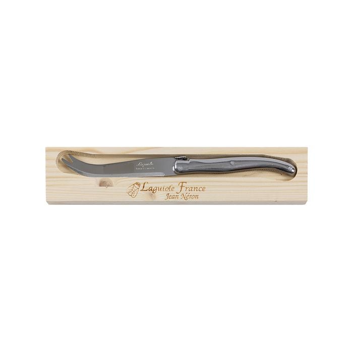 Laguiole Jean Neron Cheese Knife In Wooden Gift Box - Stainless Steel
