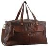 Pierre Cardin Burnished Leather Multi-Compartt Overnight  Duffle Legend