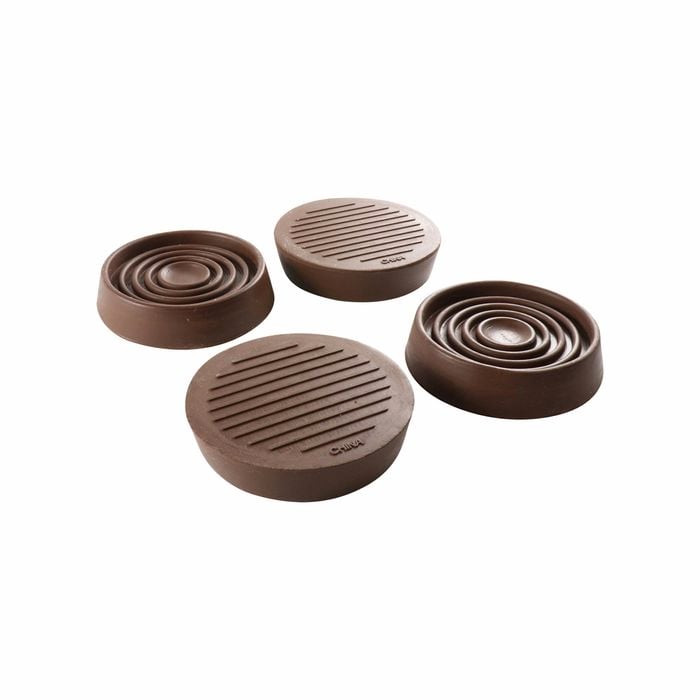 Surface Gard 44mm Round Rubber Castor Cups - 4 Pack