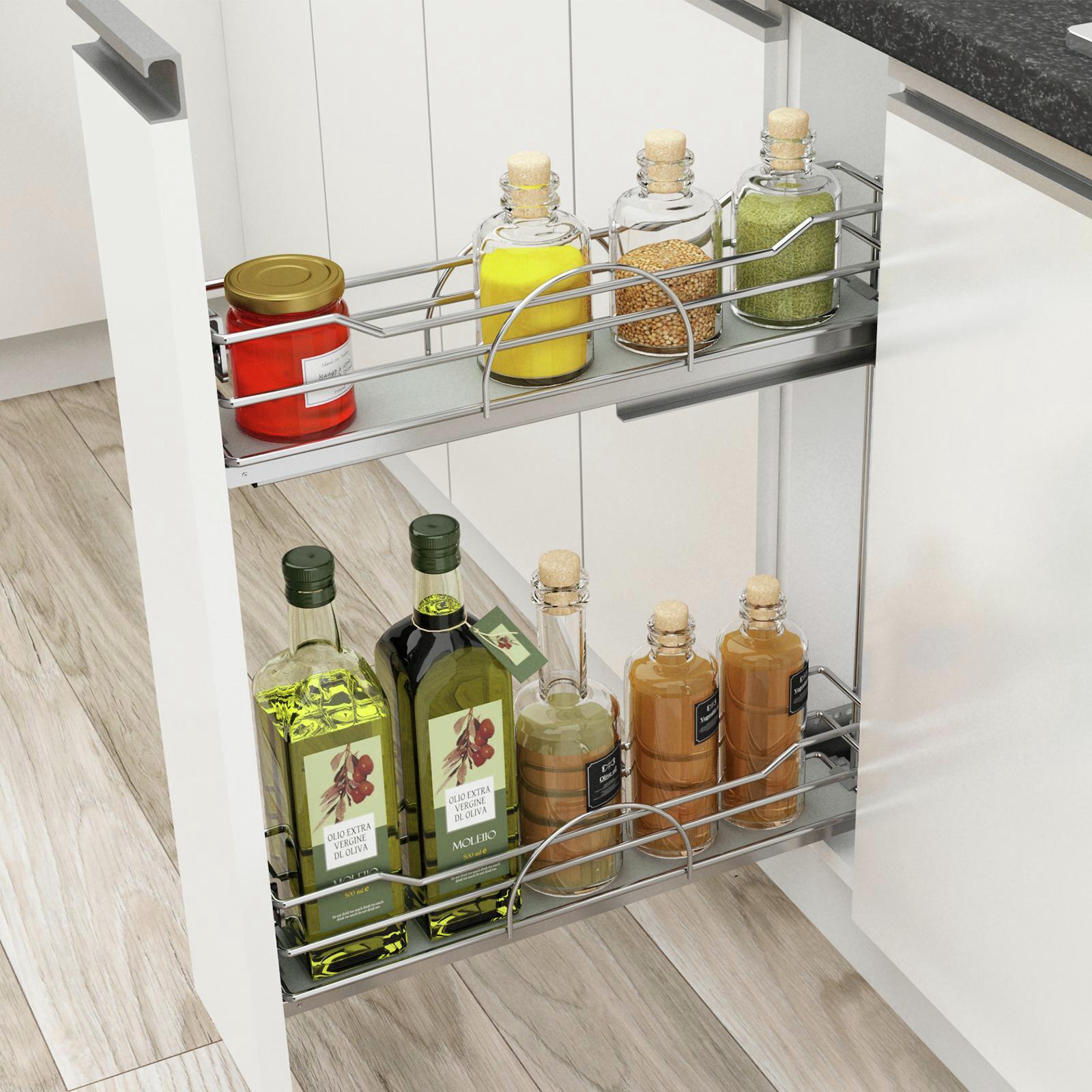 Rev A Shelf Two Tier Pull Out Basket For 150mm Cabinet Bunnings Australia