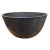 Respect 31cm Charcoal Green Earth Low Bowl Planter - Charcoal 310mm