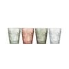 4pc Ladelle Panama Palm Drinking Glass Tumbler Set Reusable Beverage Cup