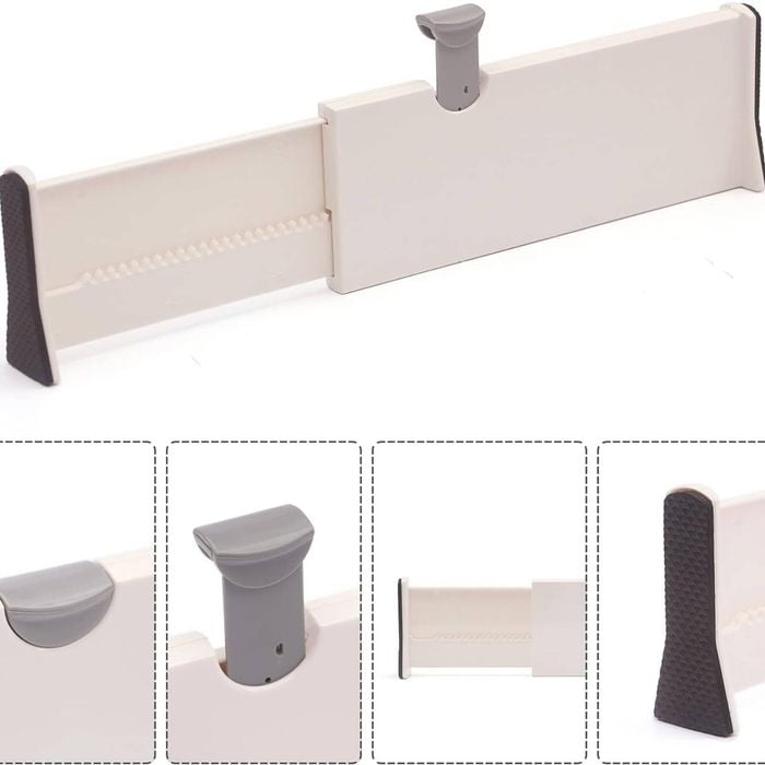 Provecta 2 Piece Adjustable Drawer Divider Kitchen Storage Organiser