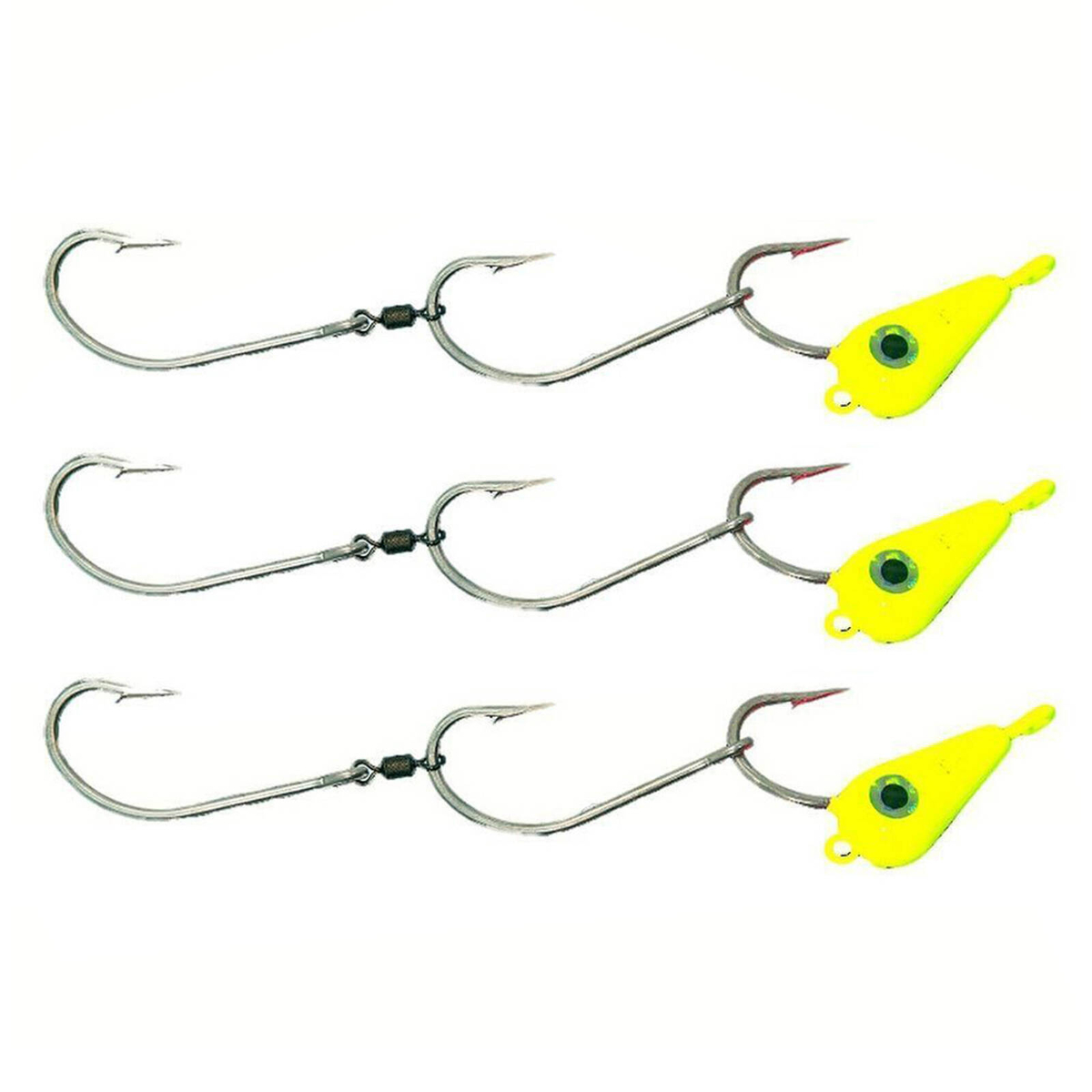 3x 40g TT Lures Bait Trolling Size 6/0 Tarpon Hooks Mackeral Rig ...