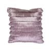 Bedding House 40cm x 40 cm Silver Fringy Filled Cushion 40cm x 40cm