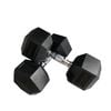Xin 2 Pack of 22.5kg - Total 45kg Hex Rubber Coat Iron Dumbell Home Gym Strength Weight Training