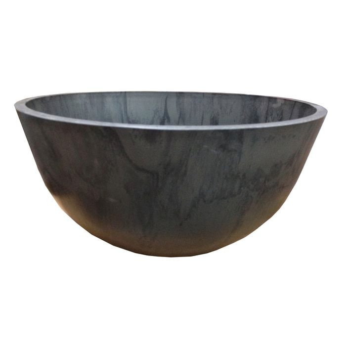 Respect 41cm Charcoal Green Earth Low Bowl Planter