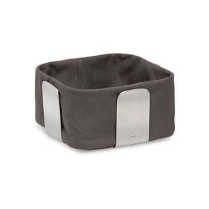 Blomus Desa Stainless Steel/Cotton Bread Basket Holder Small 20.5cm Grey
