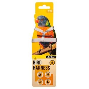 Small Bird Harness by Avi One for Cockatiel, Rosella, Rainbow Loirkeet, Quaker Parrot