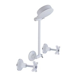 Shaw & Mason White Shower Set