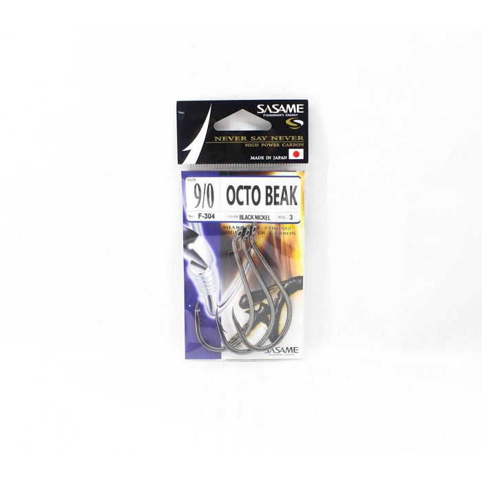Sasame F304 Beak Octopus Heavy Duty Bait Fishing Hook 9/0