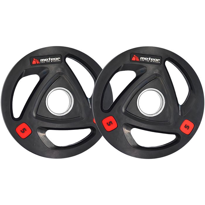 METEOR 5kgx2 Rubber Olympic Weight Plates