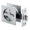 Gainsborough Satin Chrome Square Privacy Sliding Cavity Door Set