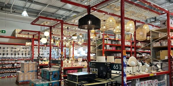 Image for article: Lighting section in store