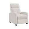 Austen Push Back Recliner Chair - White Boucle