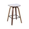 Bronze Bar Stool White