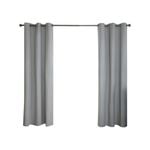 Windoware 120 x 223cm Silver Seville Room Darkening Eyelet Curtain - 1 Pack 
