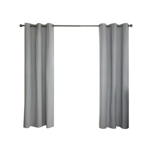 Windoware 120 x 223cm Silver Seville Room Darkening Eyelet Curtain - 1 Pack 