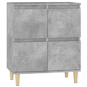 vidaXL Sideboard Buffet Storage Side Cabinet Concrete Grey