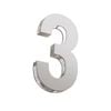 Sandleford 120mm 3 Azure Stainless Steel Numeral