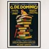 Galrie Charming Vintage Advertising Poster by G. De Dominici Books Perfect for Home, Black Frame, A4 21 x 30cm (8 x 12inch)