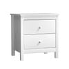 Oikiture Bedside Tables Set of 2 Nightstand Side Table Storage Cabinet 2 Drawers