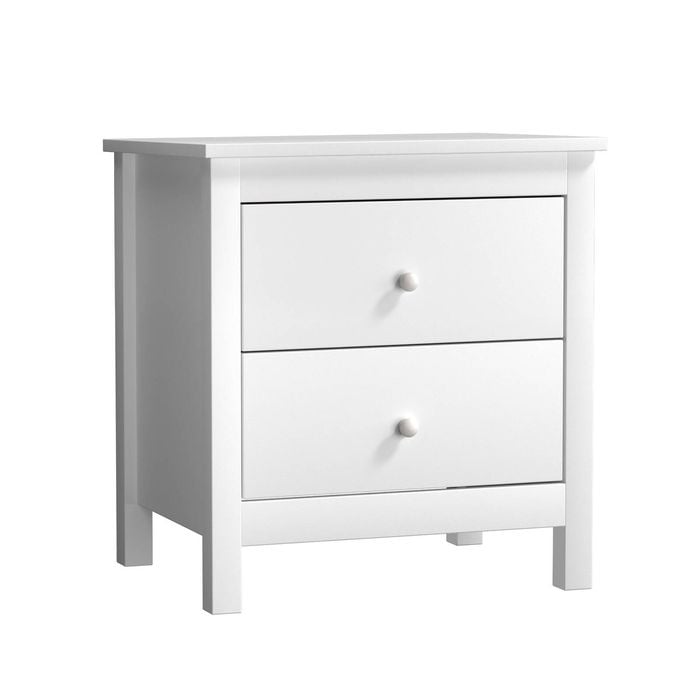 Oikiture Bedside Tables Set of 2 Nightstand Side Table Storage Cabinet 2 Drawers