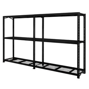 Pinnacle 2090 x 3600 x 600mm Black 3 Tier Industrial Shelving Unit
