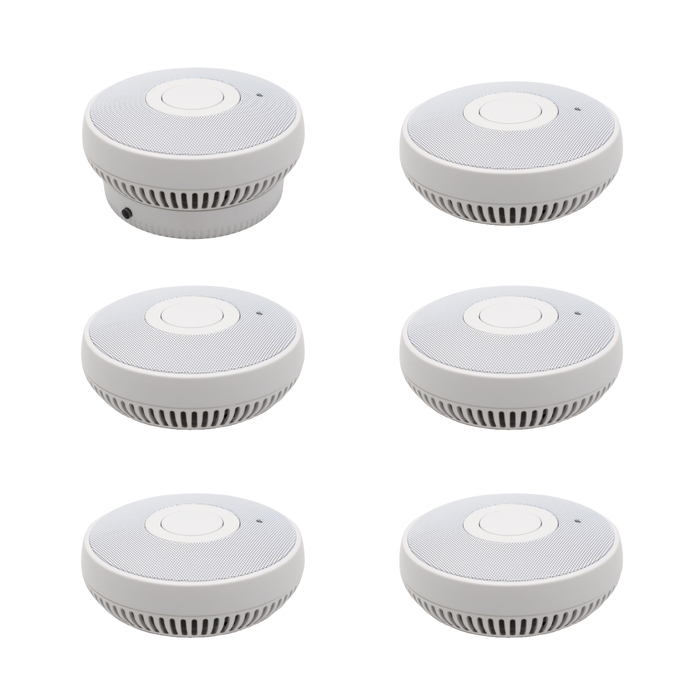 FirePro Connect 10 Year Lithium Wi-Fi Wireless Interconnect Smoke Alarm - 6 Pack